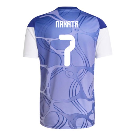 2026-2027 Japan Home Pre-Match Shirt (White/Blue) (Nakata 7)