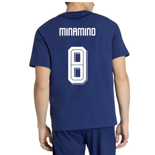 2026-2027 Japan Tiro Travel Tee (Dark Blue) (Minamino 8)