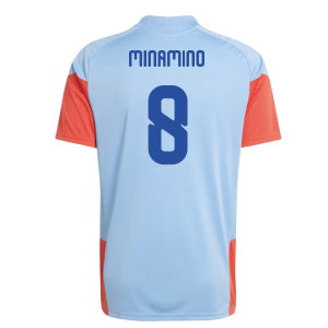 2026-2027 Japan Training Shirt (Blue) (Minamino 8)