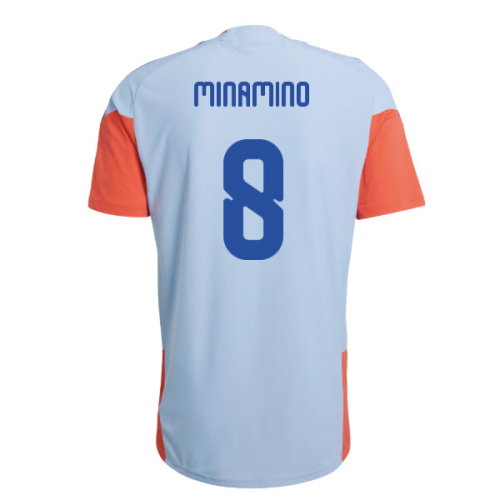2026-2027 Japan WC26 Pro Training Shirt (Ash Blue) (Minamino 8)