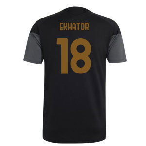 2026-2027 Juventus EU Training Jersey (Black) (Ekhator 18)