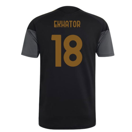 2026-2027 Juventus EU Training Jersey (Black) (Ekhator 18)