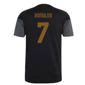 2026-2027 Juventus EU Training Jersey (Black) (Ronaldo 7)