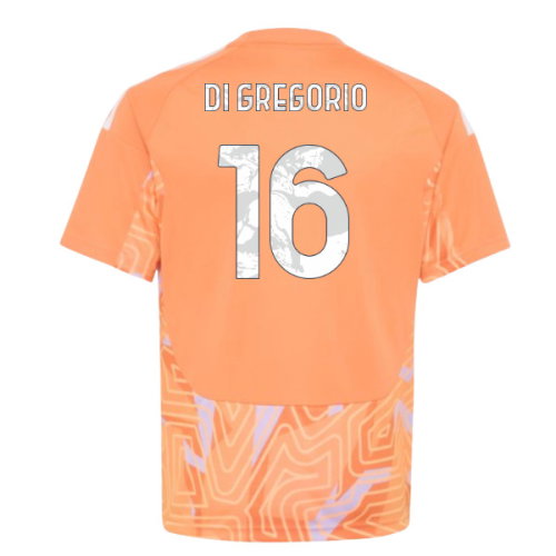 2026-2027 Juventus Home Goalkeeper Shirt (Orange) - Kids (Di Gregorio 16)