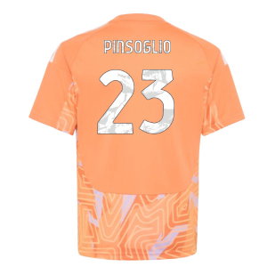 2026-2027 Juventus Home Goalkeeper Shirt (Orange) - Kids (Pinsoglio 23)