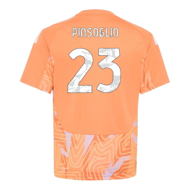 2026-2027 Juventus Home Goalkeeper Shirt (Orange) - Kids (Pinsoglio 23)