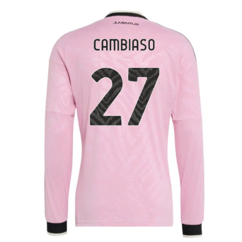 2026-2027 Juventus Long Sleeve Away Shirt (Cambiaso 27)