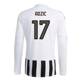 2026-2027 Juventus Long Sleeve Home Shirt (Adzic 17)