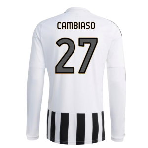 2026-2027 Juventus Long Sleeve Home Shirt (Cambiaso 27)