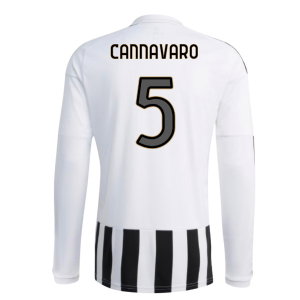 2026-2027 Juventus Long Sleeve Home Shirt (Cannavaro 5)