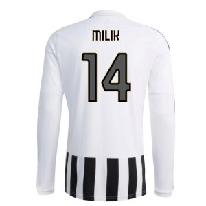 2026-2027 Juventus Long Sleeve Home Shirt (Milik 14)