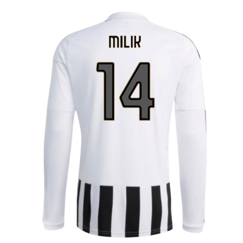 2026-2027 Juventus Long Sleeve Home Shirt (Milik 14)