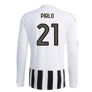 2026-2027 Juventus Long Sleeve Home Shirt (Pirlo 21)
