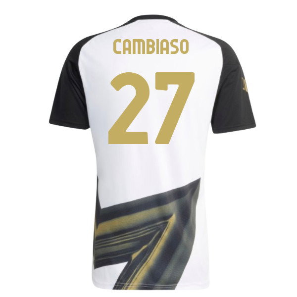 2026-2027 Juventus Pre-Match Shirt (White) (Cambiaso 27)