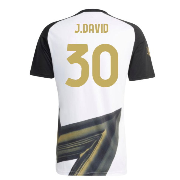2026-2027 Juventus Pre-Match Shirt (White) (J.David 30)