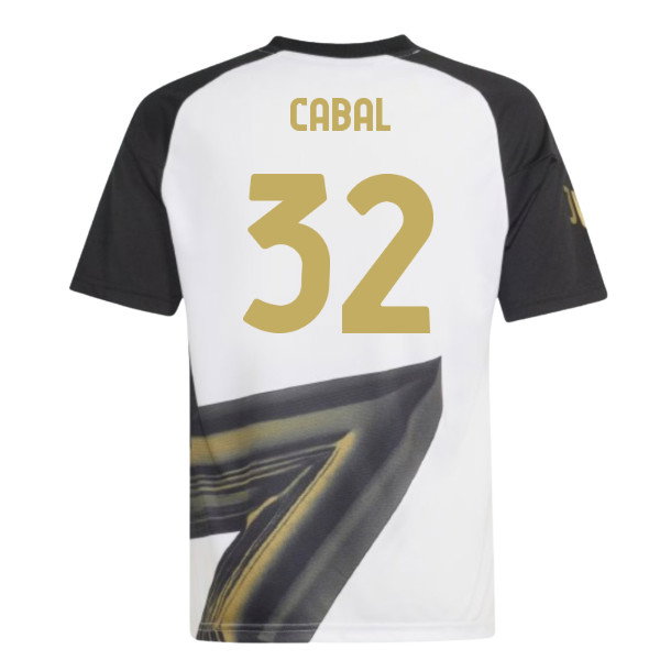 2026-2027 Juventus Pre-Match Shirt (White) - Kids (Cabal 32)