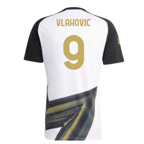 2026-2027 Juventus Pre-Match Shirt (White) (Vlahovic 9)