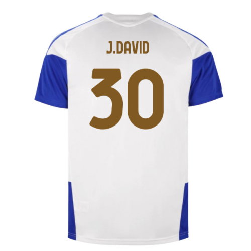 2026-2027 Juventus Training Jersey (Chalk White) (J.David 30)