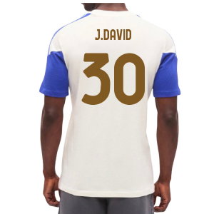 2026-2027 Juventus Training Tee (Chalk White) (J.David 30)