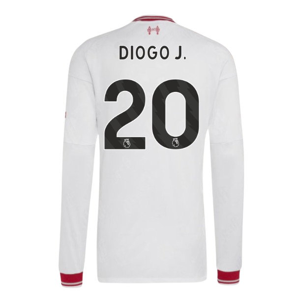2026-2027 Liverpool Authentic Long Sleeve Away Shirt (Diogo J. 20)