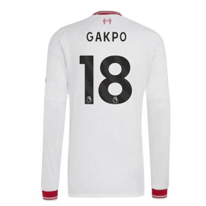 2026-2027 Liverpool Authentic Long Sleeve Away Shirt (Gakpo 18)
