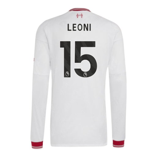 2026-2027 Liverpool Authentic Long Sleeve Away Shirt (Leoni 15)