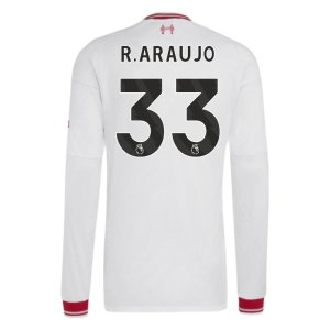 2026-2027 Liverpool Authentic Long Sleeve Away Shirt (R.Araujo 33)