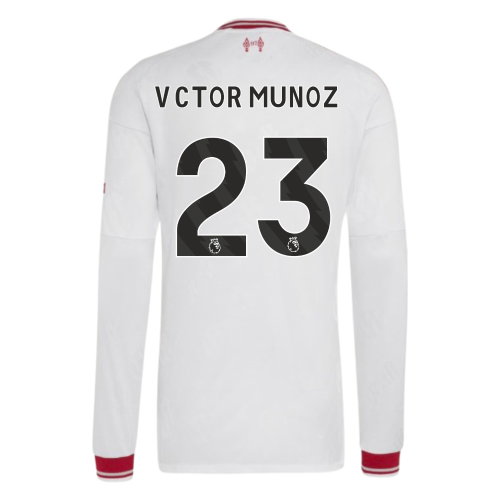 2026-2027 Liverpool Authentic Long Sleeve Away Shirt (Vctor Munoz 23)