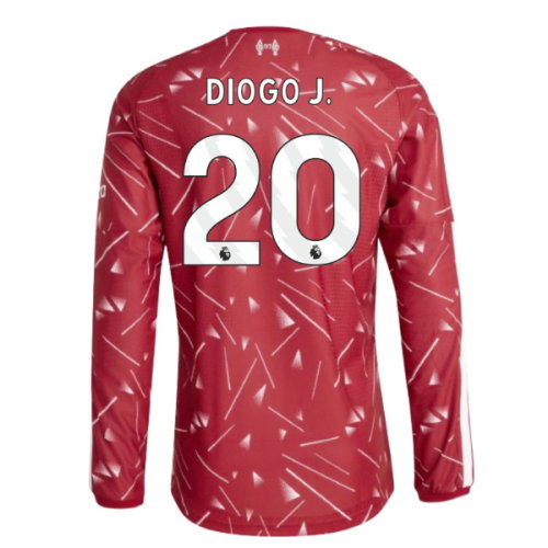2026-2027 Liverpool Authentic Long Sleeve Home Shirt (Diogo J. 20)