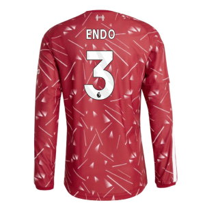 2026-2027 Liverpool Authentic Long Sleeve Home Shirt (Endo 3)