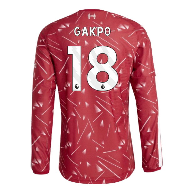 2026-2027 Liverpool Authentic Long Sleeve Home Shirt (Gakpo 18)