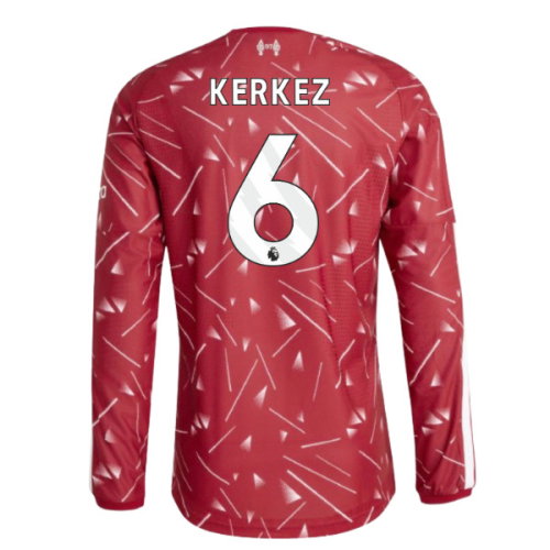 2026-2027 Liverpool Authentic Long Sleeve Home Shirt (Kerkez 6)