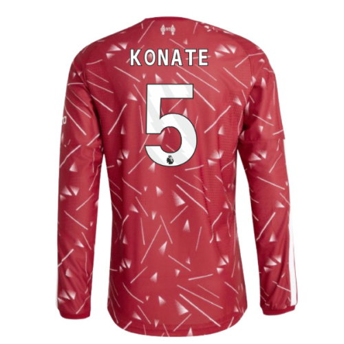 2026-2027 Liverpool Authentic Long Sleeve Home Shirt (Konate 5)