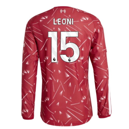 2026-2027 Liverpool Authentic Long Sleeve Home Shirt (Leoni 15)