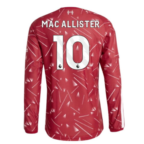 2026-2027 Liverpool Authentic Long Sleeve Home Shirt (Mac Allister 10)