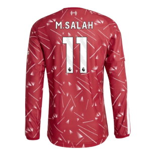 2026-2027 Liverpool Authentic Long Sleeve Home Shirt (M.Salah 11)