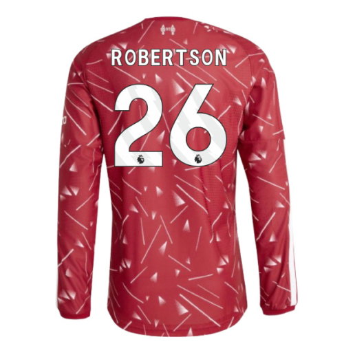 2026-2027 Liverpool Authentic Long Sleeve Home Shirt (Robertson 26)