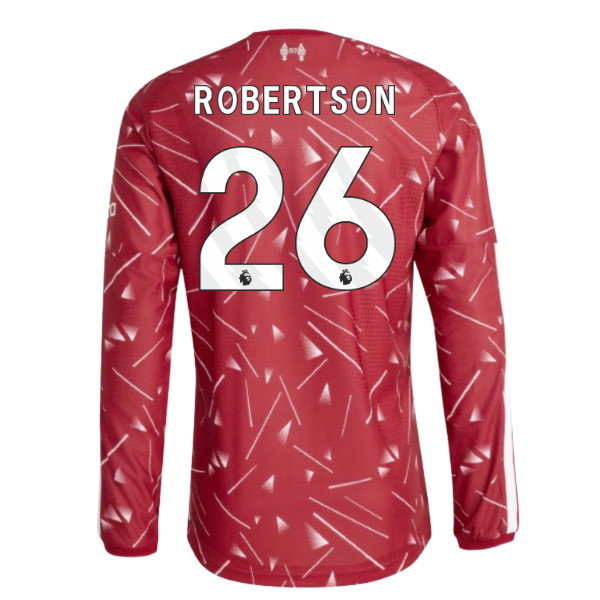 2026-2027 Liverpool Authentic Long Sleeve Home Shirt (Robertson 26)