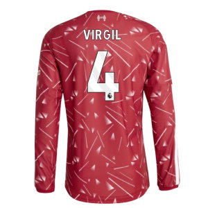 2026-2027 Liverpool Authentic Long Sleeve Home Shirt (Virgil 4)