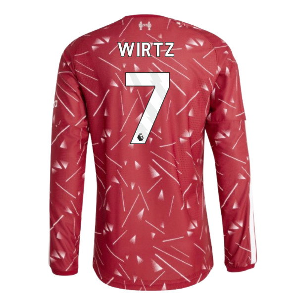 2026-2027 Liverpool Authentic Long Sleeve Home Shirt (Wirtz 7)