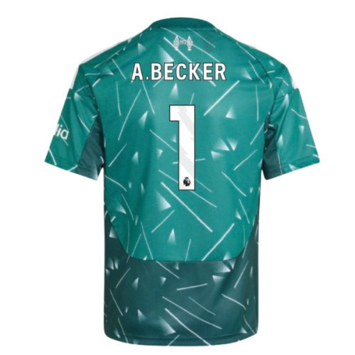 2026-2027 Liverpool Home Goalkeeper Shirt (Noble Green) - Kids (A.Becker 1)