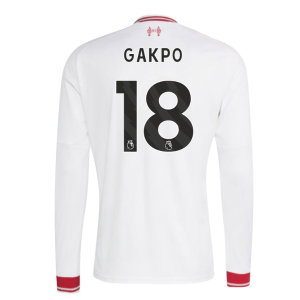 2026-2027 Liverpool Long Sleeve Away Shirt (Gakpo 18)