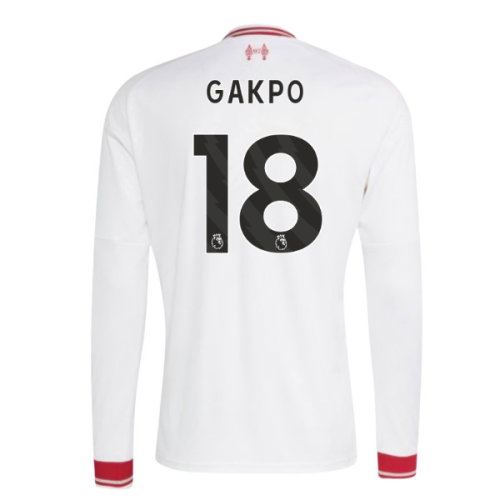 2026-2027 Liverpool Long Sleeve Away Shirt (Gakpo 18)