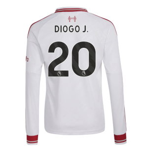 2026-2027 Liverpool Long Sleeve Away Shirt (Kids) (Diogo J. 20)
