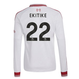 2026-2027 Liverpool Long Sleeve Away Shirt (Kids) (Ekitike 22)
