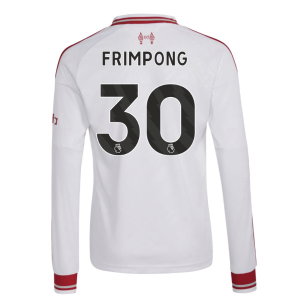 2026-2027 Liverpool Long Sleeve Away Shirt (Kids) (Frimpong 30)