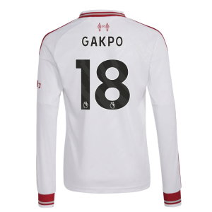 2026-2027 Liverpool Long Sleeve Away Shirt (Kids) (Gakpo 18)