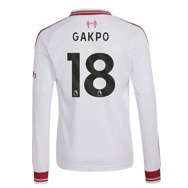 2026-2027 Liverpool Long Sleeve Away Shirt (Kids) (Gakpo 18)