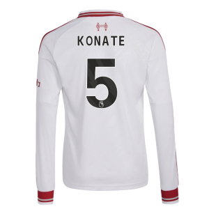 2026-2027 Liverpool Long Sleeve Away Shirt (Kids) (Konate 5)