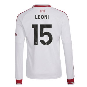 2026-2027 Liverpool Long Sleeve Away Shirt (Kids) (Leoni 15)
